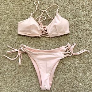 Pink High-leg Bikini